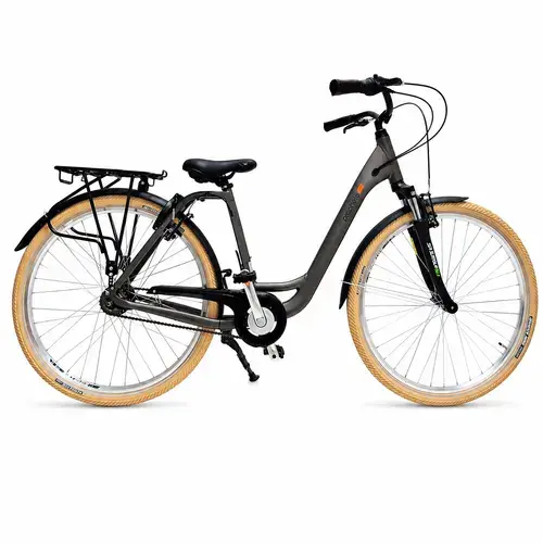 Bicicleta Oras Prophete 52408A, roti 28 inch, cadru M, 8 viteze, Frane Promax V-Brake, Gri