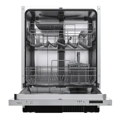 Masina de spalat vase incorporabila Tesla WDI662ME, 14 seturi, 4 programe, 60cm, control electronic (Argintiu)