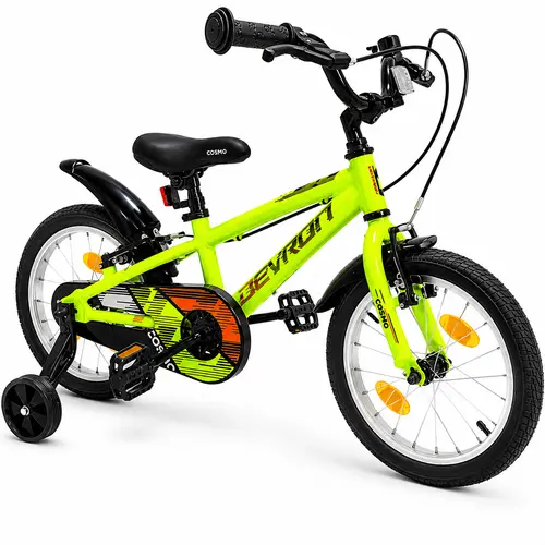Bicicleta Copii Devron Cosmo, roti 16 Inch, Frana V-Brake, cadru aluminiu, Verde