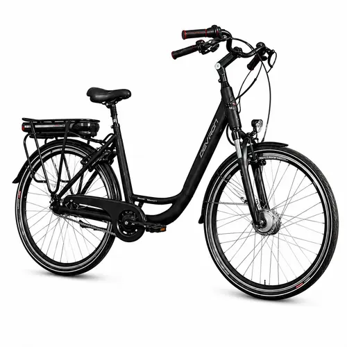 Bicicleta Electrica Devron 28120 VCN7, roti 28 Inch, cadru M, 7 viteze, motor 250W, Negru