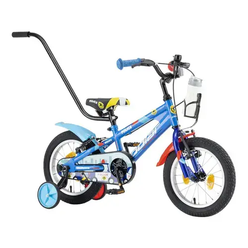 Bicicleta Copii Polar 2024 Police, roti 14 Inch, cadru otel, Albastru