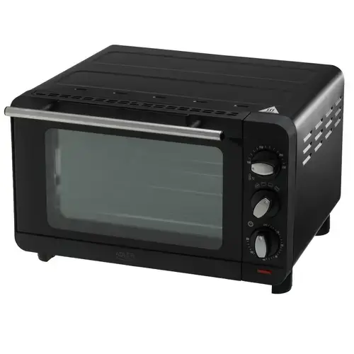Cuptor electric Adler AD 6029, 1200 W, 14 L, Cronometru 60 minute, Setare temperatura 100-230 C (Negru)