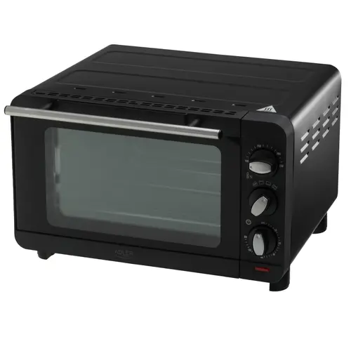 Cuptor electric Adler AD 6029, 1200 W, 14 L, Cronometru 60 minute, Setare temperatura 100-230 C (Negru)