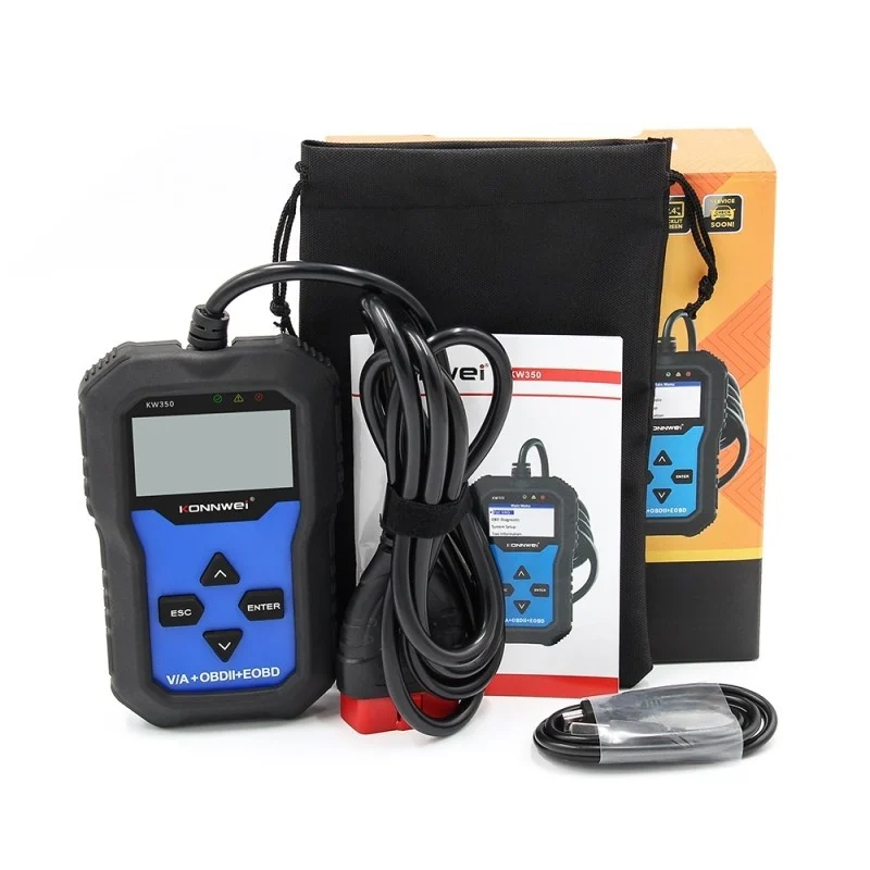Resigilat Diagnoza Dedicata VAG, KONNWEI KW350, VW, Audi, Skoda, Seat, Interval Service, Adaptari, Live Data