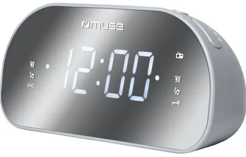 Radio cu ceas Muse M-170 CMR, Alarma, LED (Gri)