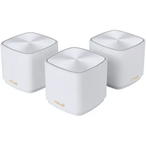 Sistem Mesh Wi-Fi ASUS ZenWiFi XD5 (W-3-PK), AX3000, Dual-Band, Wi-Fi 6, 2x2 MU-MIMO, cu acoperire completa pentru casa