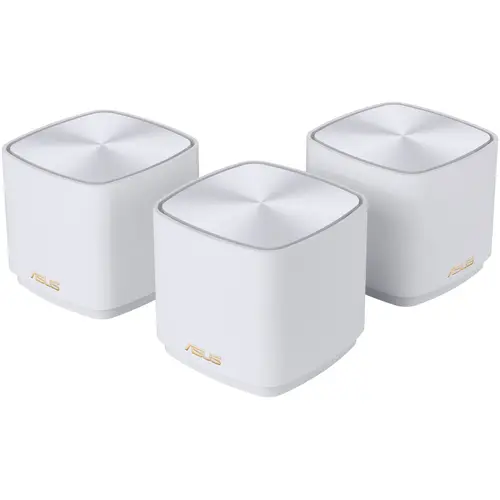Sistem Mesh Wi-Fi ASUS ZenWiFi XD5 (W-3-PK), AX3000, Dual-Band, Wi-Fi 6, 2x2 MU-MIMO, cu acoperire completa pentru casa