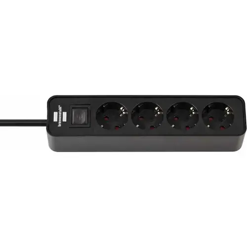 Prelungitor Brennenstuhl 1153240000, 4 prize, 1.5m, Switch On/Off (Negru)