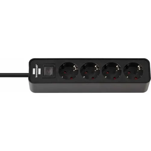 Prelungitor Brennenstuhl 1153240000, 4 prize, 1.5m, Switch On/Off (Negru)