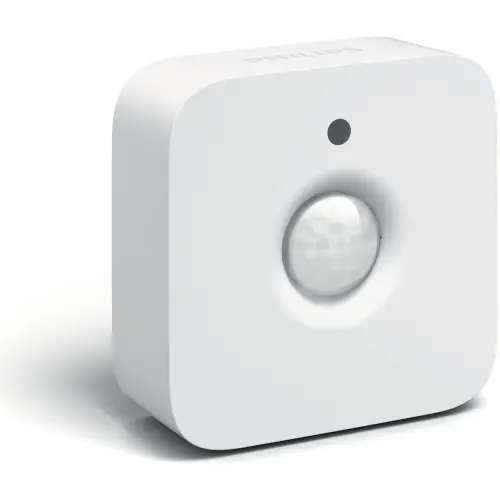 Senzor de miscare Philips HUE Motion, automatizeaza luminile, ZigBee Light Link, IP42, 2 x AAA, Alb