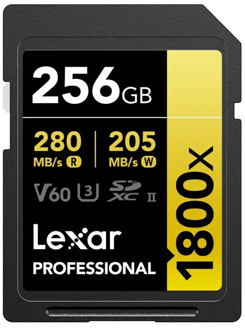 Card de memorie Lexar Professional 1800x, 256GB, SDXC, UHS-II U3