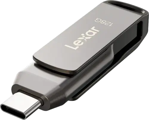 Memorie USB Lexar JumpDrive Dual Drive D400, 128GB, USB Type-C/USB-A