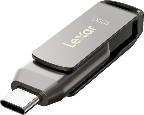 Memorie USB Lexar JumpDrive Dual Drive D400, 128GB, USB Type-C/USB-A