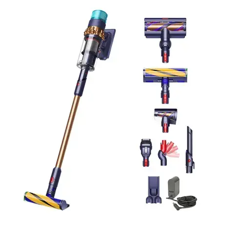 Aspirator vertical fara fir Dyson Gen5 Detect Absolute 447002-01, autonomie 70 de minute, putere aspirare 280 AW, 752 W, 0.77 l (Albastru/Cupru)