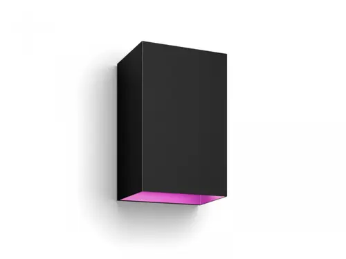 Aplica LED RGB pentru exterior Philips Hue Resonate UP&DOWN, 2x8W (98W), 1200 lm, lumina alba si color (2000-6500K), IP44, 93x120x180mm, Negru
