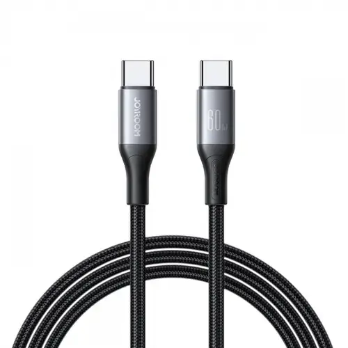 Cablu Date si Incarcare USB-C - USB-C Joyroom S-A28 Flash, 60W, 1m, Negru
