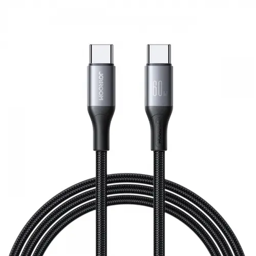 Cablu Date si Incarcare USB-C - USB-C Joyroom S-A28 Flash, 60W, 1m, Negru