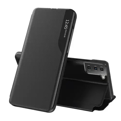 Husa pentru Samsung Galaxy S21 5G G991, Techsuit, eFold, Neagra