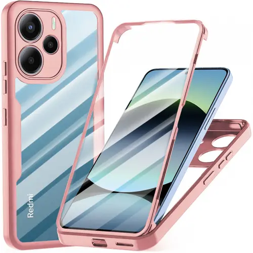 Husa pentru Xiaomi Redmi Note 14 4G (Standard), Techsuit, ColorVerse 360, Roz