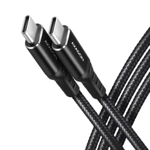 Axagon BUCM2-CM30AB USB-C USB-C cablu de date si incarcare, incarcare PD3.1 max 240W, 3m (Negru)