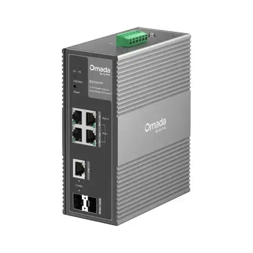 Switch TP-Link Omada IES206GPP, 4 porturi (3 PoE+, 1 PoE++)