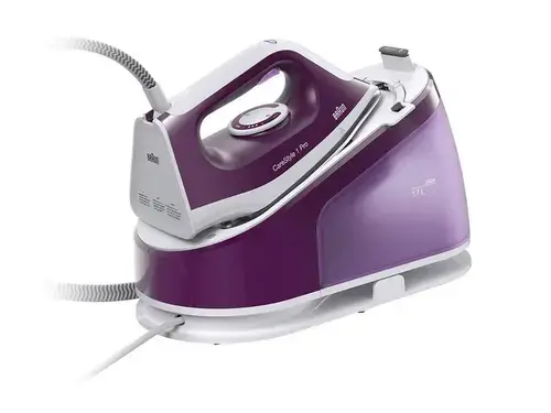 Statie de calcat Braun CareStyle 1 Pro IS 1514 VI, 2200 W, 6 bari, Talma Ceramica, Rezervor 1.7 l, Jet de abur 400 g/min (Alb/Violet)