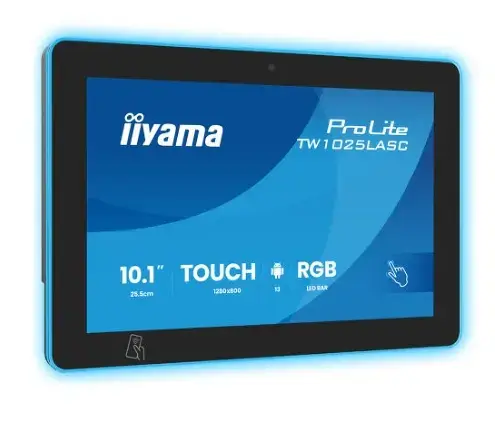 Monitor IPS LED Iiyama 10.1inch TW1025LASC-B3PNR, 1280 x 800, Touchscreen, Boxe (Negru)