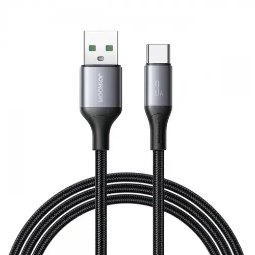 Cablu Date/Incarcare Joyroom S-A28 Flash, USB-A - USB-C, 30W, 2m (Negru)