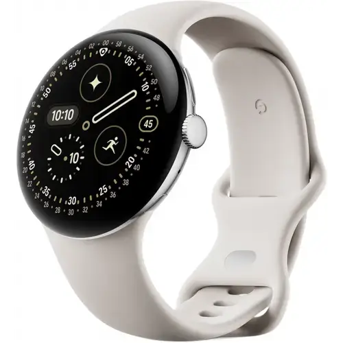 Smartwatch Google Pixel Watch 4, 45mm, Ecran AMOLED 1.4inch, Bluetooth 6, Wi-Fi, GPS, Wear OS, 2GB RAM, 32GB Flash, 5 ATM IP68 (Bej)
