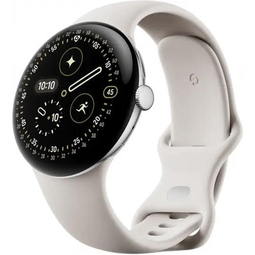 Smartwatch Google Pixel Watch 4, 45mm, Ecran AMOLED 1.4inch, Bluetooth 6, Wi-Fi, GPS, Wear OS, 2GB RAM, 32GB Flash, 5 ATM IP68 (Bej)