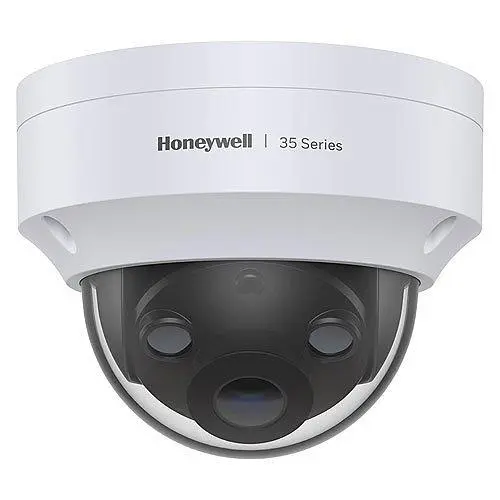 Camera supraveghere IP Dome Honeywell HC35W45R3, 5 MP, 2.8 mm, IR 40 m, slot card, PoE, detectare msicare