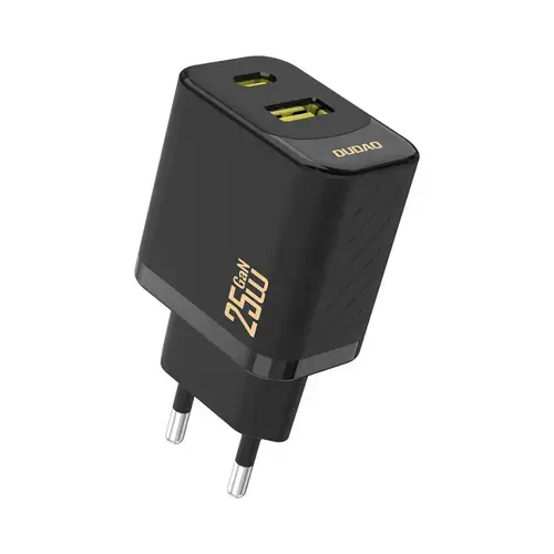 Incarcator retea Dudao A26T, 25W, 1 x USB-A - 1 x USB-C (Negru)