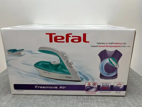 Fier de calcat fara fir Tefal Freemove Air FV6520E0, 2400 W (Alb/Albastru)