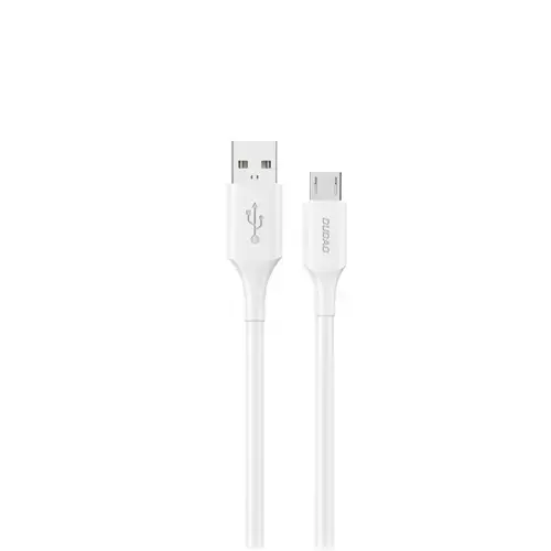 Cablu de date/incarcare Dudao L2SM, 18W, 1.2m, USB-A - microUSB (Alb)