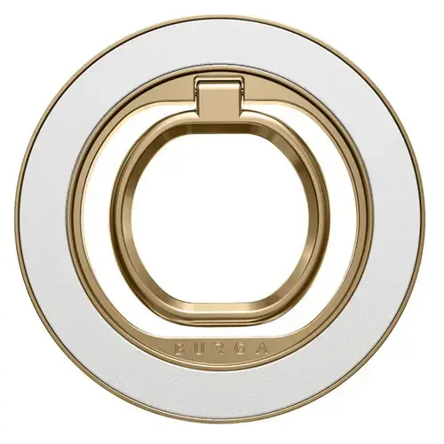 Inel magnetic Burga pentru telefon Get it Gold (Alb/Auriu)