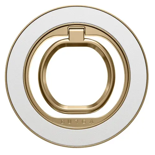Inel magnetic Burga pentru telefon Get it Gold (Alb/Auriu)