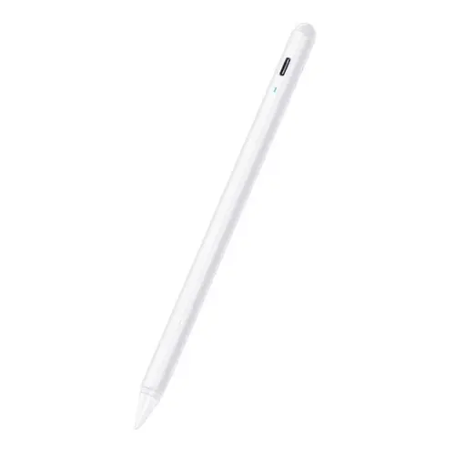 Stylus pen ESR Digital Plus Magnetic compatibil cu tablete Apple, LED, Cablu USB-C inclus, Alb