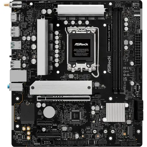 Placa de baza ASRock H810M-X GEN5 WIFI, Intel H810, LGA 1851, mATX, DDR5