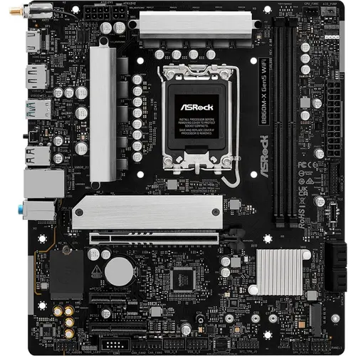 Placa de baza ASRock H810M-X GEN5 WIFI, Intel H810, LGA 1851, mATX, DDR5