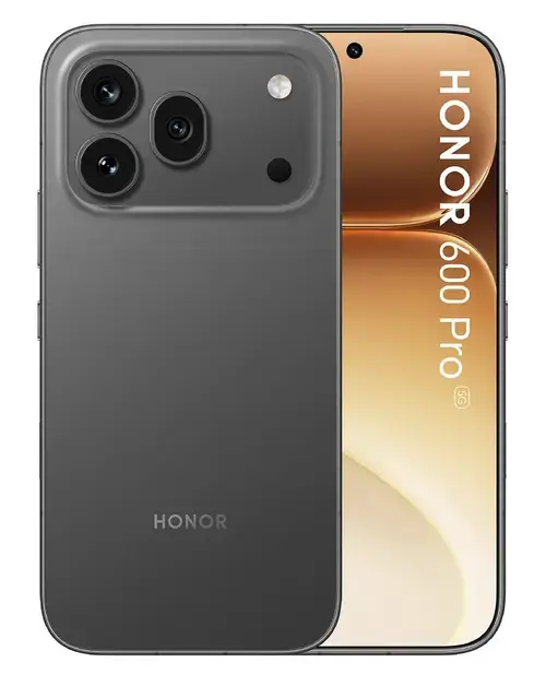 Telefon Mobil Honor 600 Pro, Procesor Qualcomm SM8750-AC Snapdragon 8 Elit Octa-Core, AMOLED Touchscreen 6.57inch, 12 GB RAM, 512 GB Flash, Camera 200 + 50 + 12 MP, Dual SIM, Android (Negru)