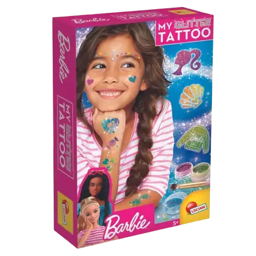Setul meu de tatuaje cu sclipici - Barbie