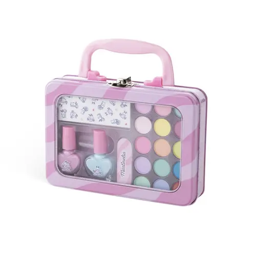 Set de infrumusetare Martinelia - Yummy, cutie metalica (Roz)
