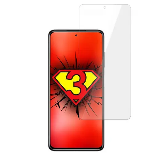 Folie ecran 3MK FlexibleGlass, pentru Poco X3 NFC / Poco X3 Pro, Structura Incasabila, 7H, 0.3 mm, Transparenta
