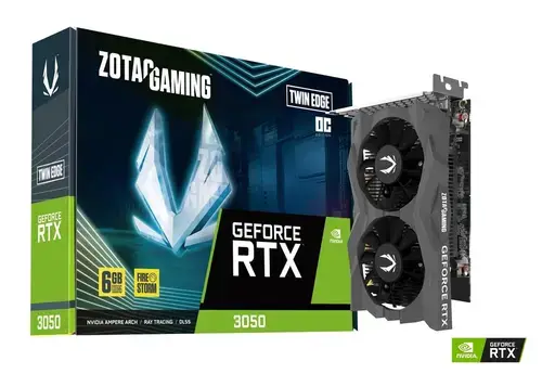 Placa video ZOTAC GeForce RTX 3050 Twin Edge OC 6GB GDDR6 96-bit