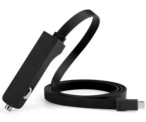 Incarcator auto TYLT microUSB, 4800 mAh, 2xUSB (Negru)