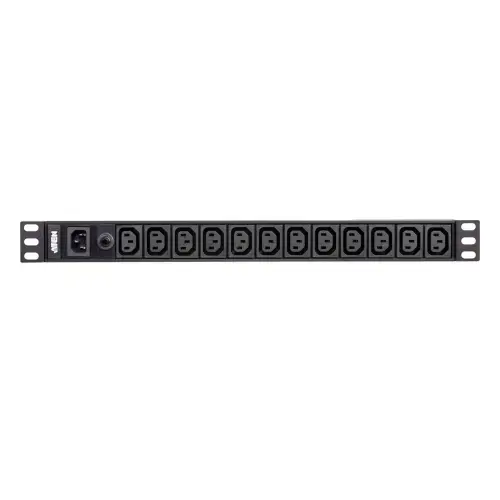 Bara alimentare profesionala PDU rack 19 inch Aten PE0112G-AT-G, 1U 10A 12Port Basic PDU, Negru