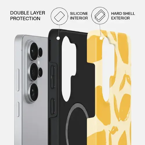 Husa Burga Dual Layer Magnetic Lemon Tart Samsung Galaxy S26 Ultra, Multicolor