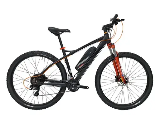 Bicicleta electrica MTB Graveler 52432V2, roti 29 inch, cadru M 480mm, 21 de viteze, motor 250 W, Viteza maxima 25 km/h, Negru