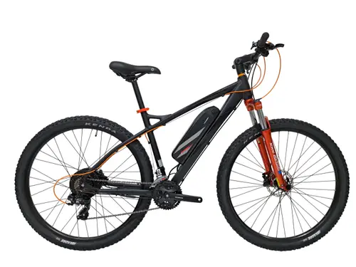 Bicicleta electrica MTB Graveler 52432V2, roti 29 inch, cadru M 480mm, 21 de viteze, motor 250 W, Viteza maxima 25 km/h, Negru