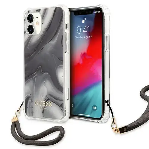 Husa de protectie pentru iPhone 12 Mini, Guess, PC (Gri)